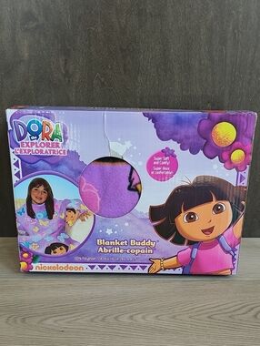 NIB 2011 Nickelodeon Dora The Explorer Blanket Buddy / Wearable Blanket